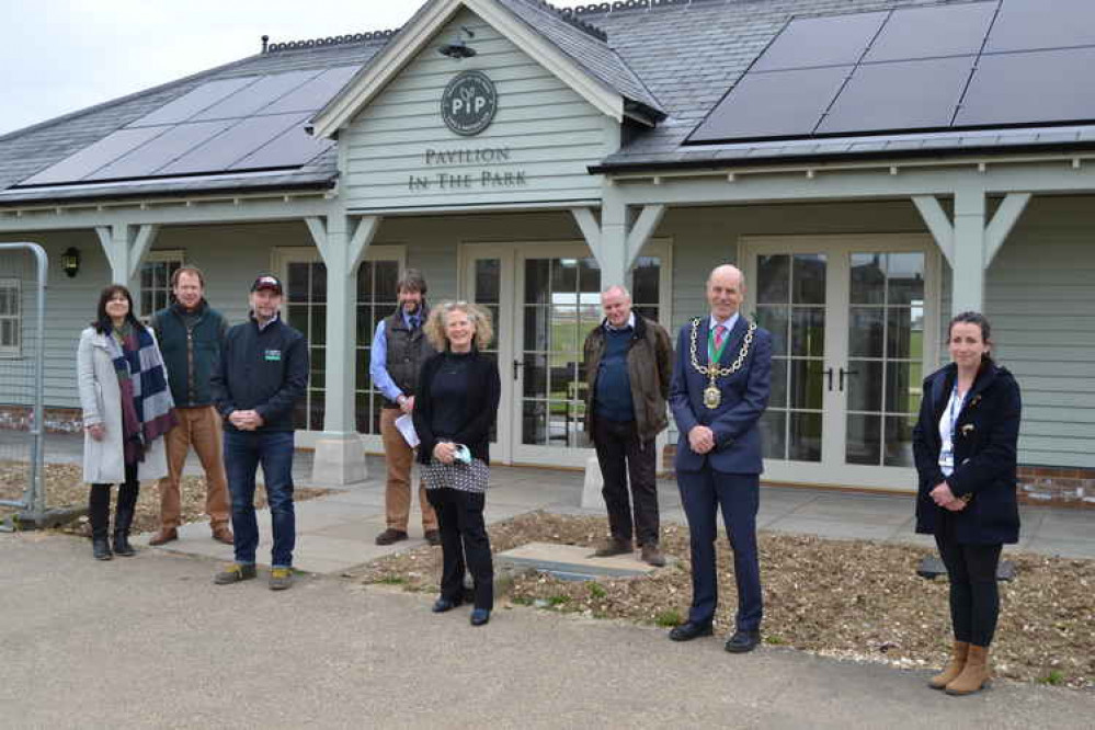 The Pavilion in the Park building is complete and guests were able to take a look inside