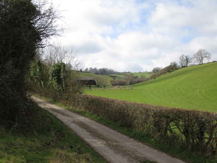 Notton, towards the proposed site for the solar farm