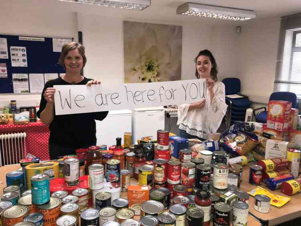 A thousand food parcels have been delivered during the pandemic