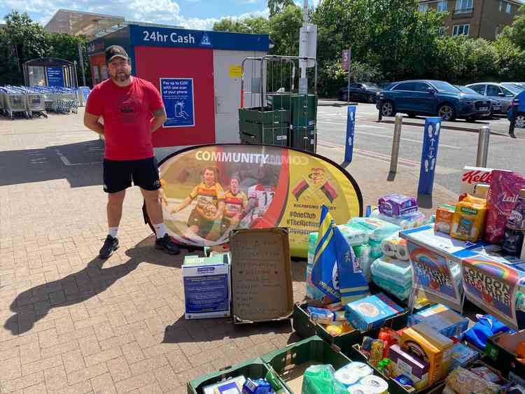 The drop-off point at Twickenham's large Tesco store proved a huge success