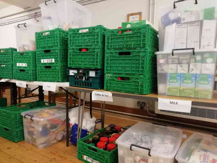 Inside Richmond Foodbank in the Vineyard Centre - read our feature in Richmond Nub News this weekend