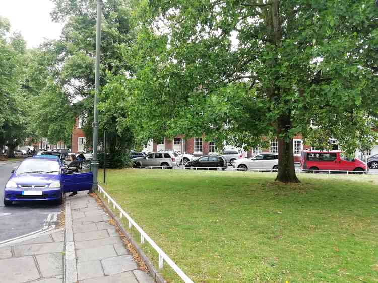 Car parking on Richmond Green