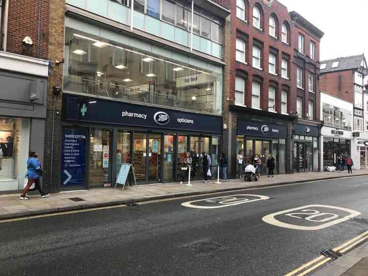 Boots in George Street, Richmond. It has not been decided which specific Opticians stores will close