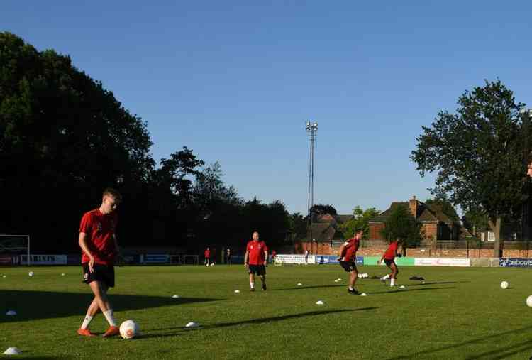 Players returned to the Beveree stadium for training