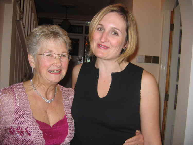 Andree and her mum, Maxine, Christmas 2006