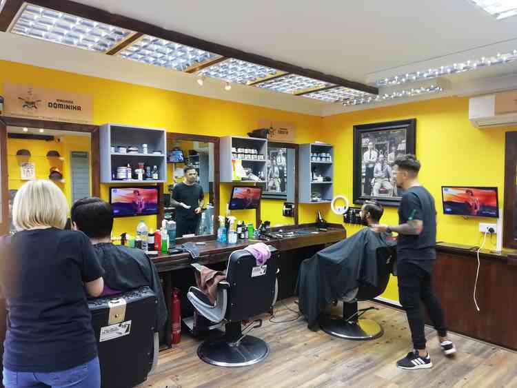 Inside the salon