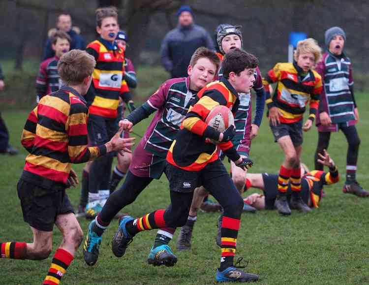 Youth players in action