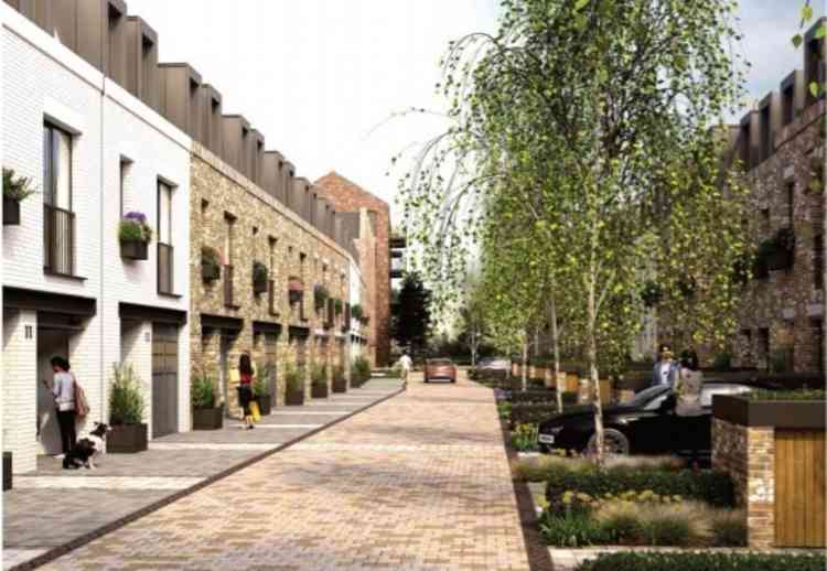 Visualisation of the mews street
