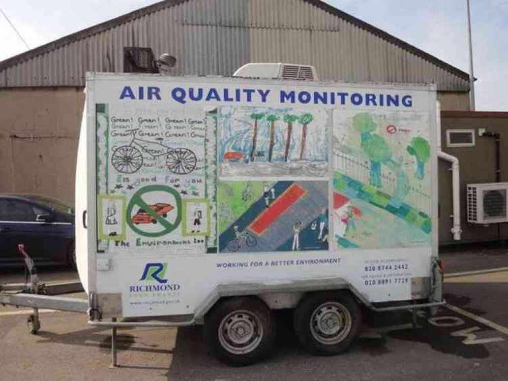 The mobile air quality monitoring station was stolen