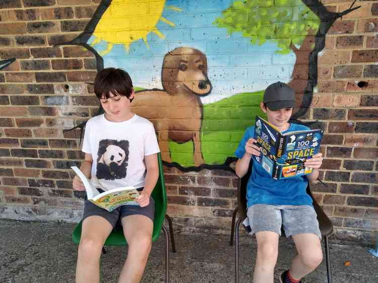 Young people at Ham Youth Centre now have plenty to read