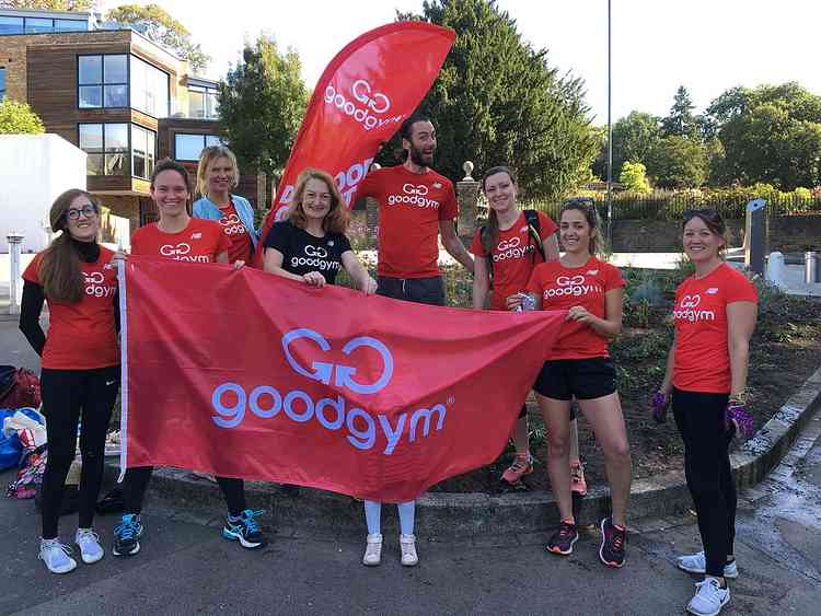 GoodGym Richmond adopting the Three Pigeons Plot - in pre-covid times