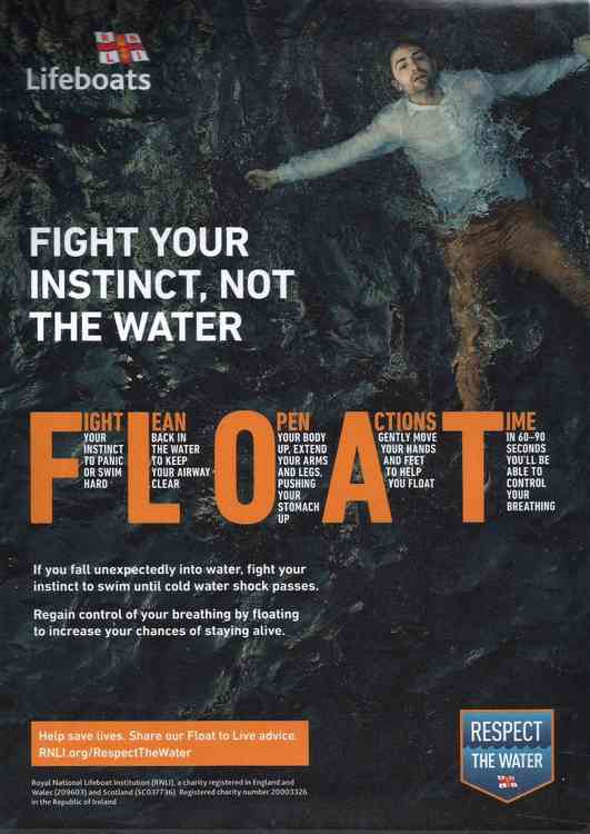 FLOAT poster courtesy of the RNLI/Teddington RNLI