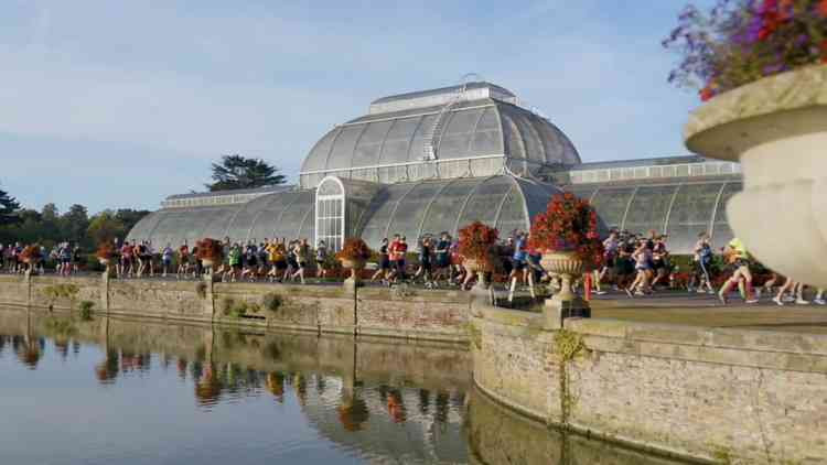 The race takes you past the gardens' iconic glasshouse Temperate House