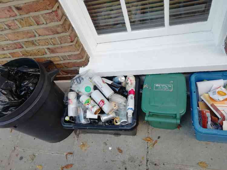 Residents are advised to put their recycling and waste out no earlier than the evening before