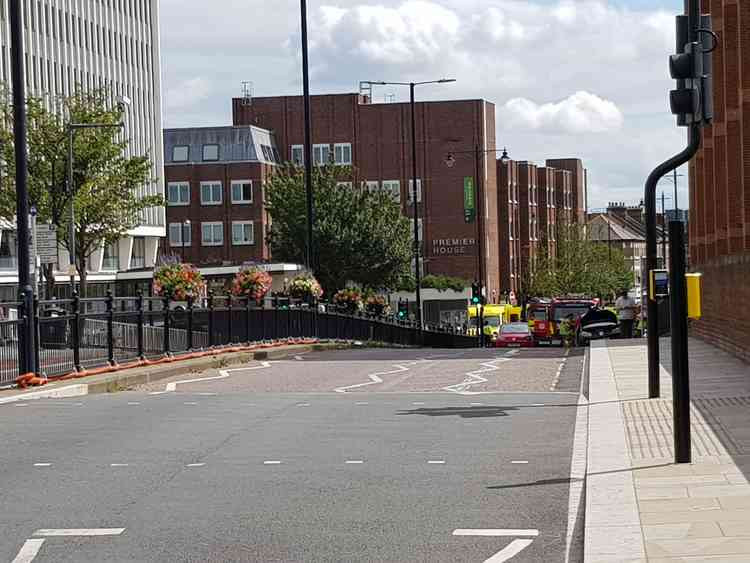 The collision happened at the junction with London Road