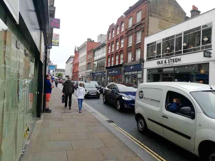 Drivers stuck in traffic on George Street