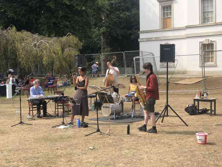 The Perrin Collective at their gig earlier in August