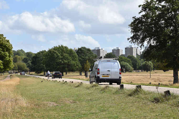 Another van on Sawyer's Hill