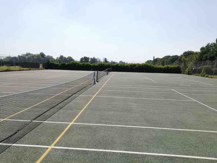 Empty courts at Old Deer Park