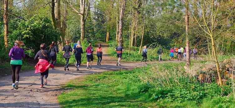 Enjoying our green spaces while getting fit