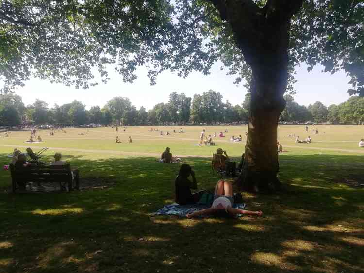 Richmond Green - the number of people who are allowed to meet is being cut to six