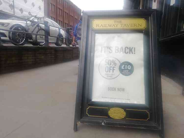 Railway Tavern is continuing Eat Out to Help Out this month