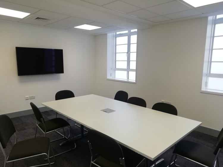 One of the meeting rooms