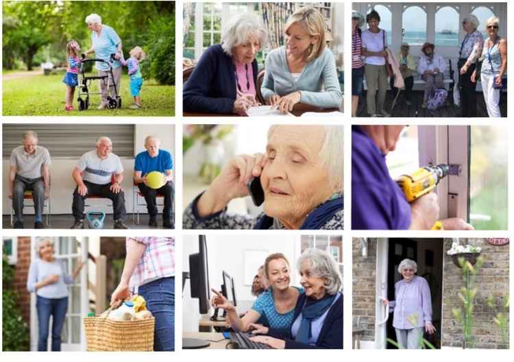Collage of Age UK Richmond service users