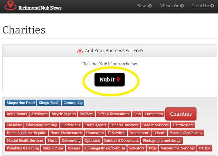 Do you run a business or charity in Richmond? Nub It and we'll promote you for free