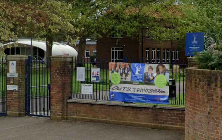 The gates of Grey Court School