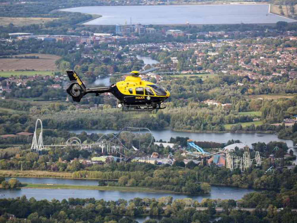 The National Police Air Service helicopter in action (stock image)