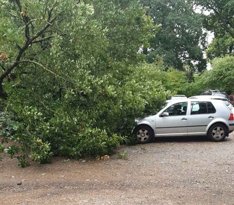 It was a surprise accident on a day with such little wind