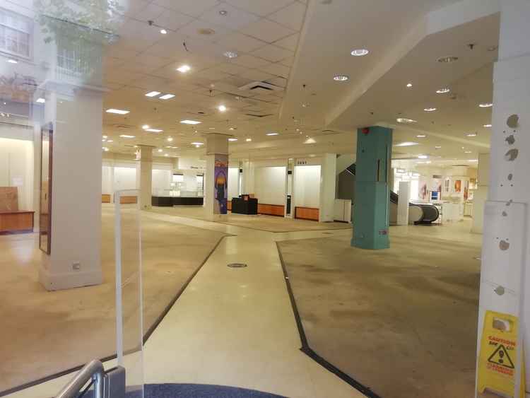 How the inside of the former House of Fraser store looks today