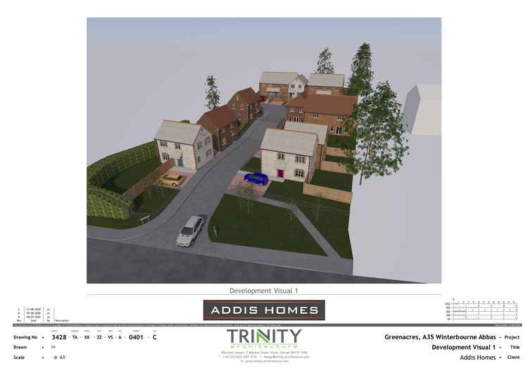 Winterbourne Abbas 13 homes plans and drawings