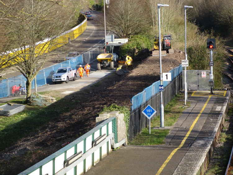 Works at Dorchester West train station