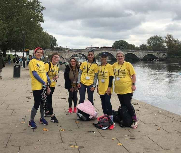 The Richmond Mind team on their marathon walk