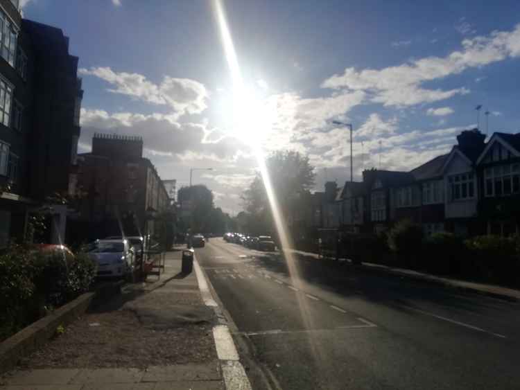 St Margarets Road in the sunshine