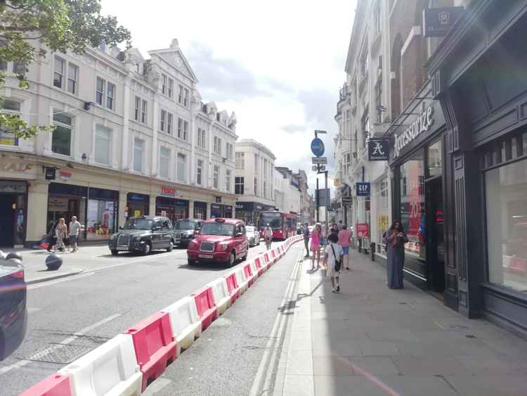 Barrier at the top end of George Street