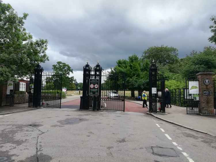 Sheen Gate entrance to Richmond Park