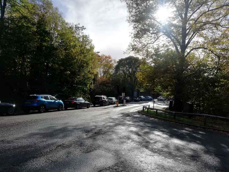 Traffic on the Star and Garter Hill and Petersham Road