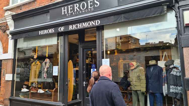 Heroes of Richmond clothes store