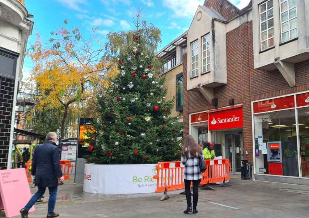 Richmond town centre's Christmas tree has arrived