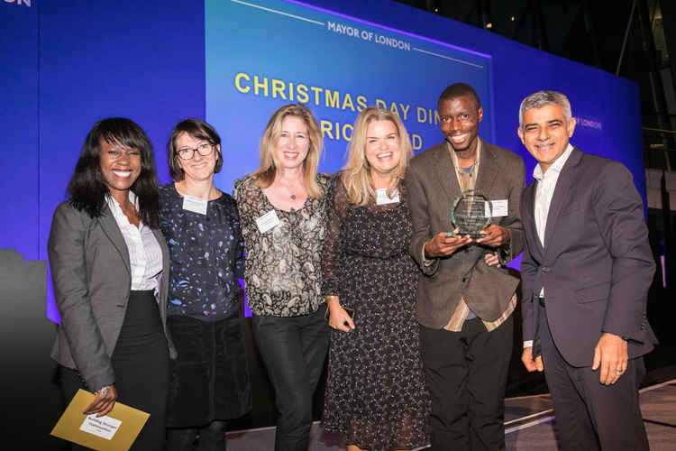 The volunteer team win a Mayor of London Volunteering Award - 'Building Stronger Communities'