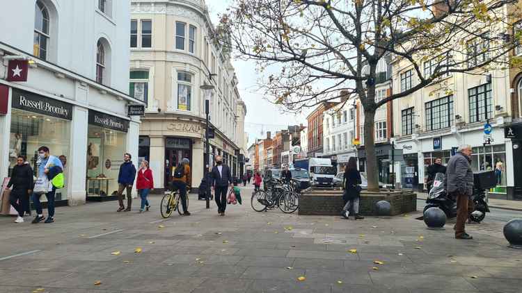 Richmond town centre in November lockdown