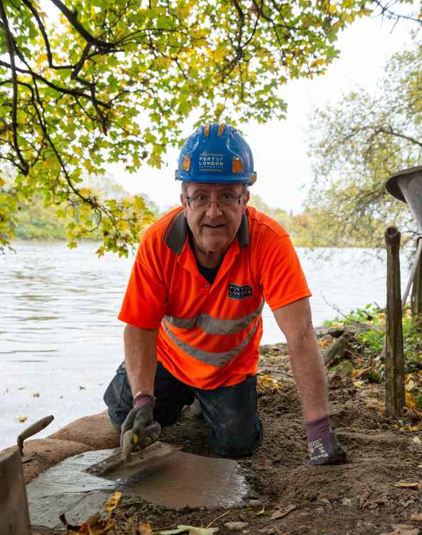 Port of London Authority general foreman Bernard Watson