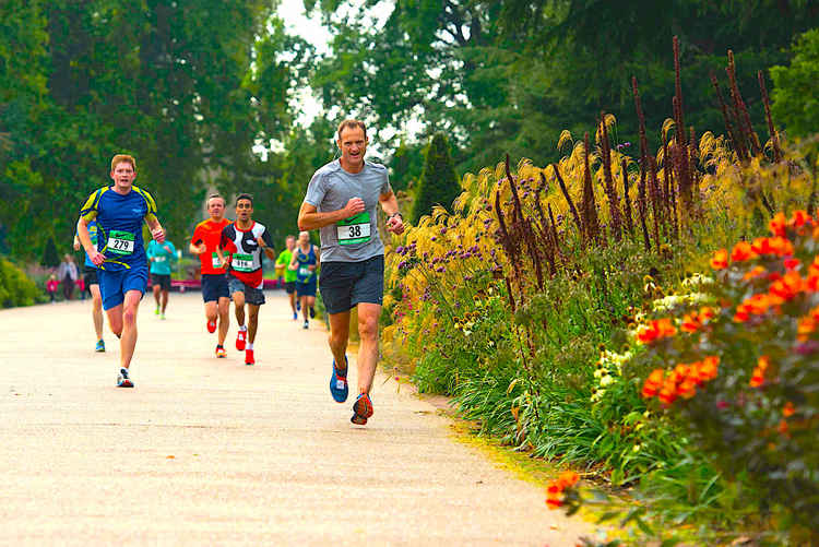 Runners in Kew Gardens