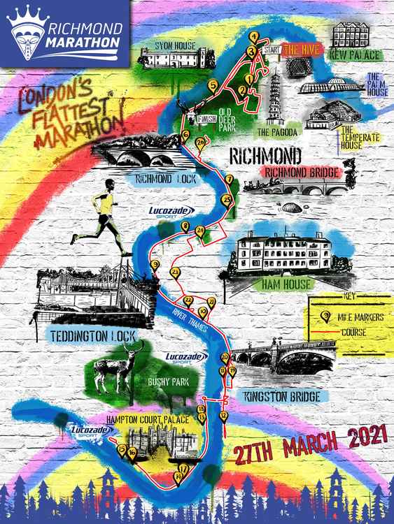 Richmond Marathon map