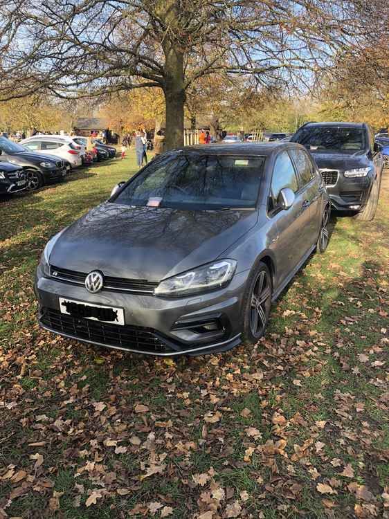 Two cars park on the grass in Richmond's Royal Parks. Photo from Royal Parks Police