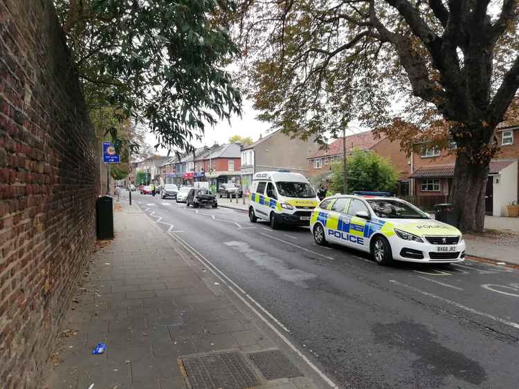 Police attending an incident on St Margarets Road