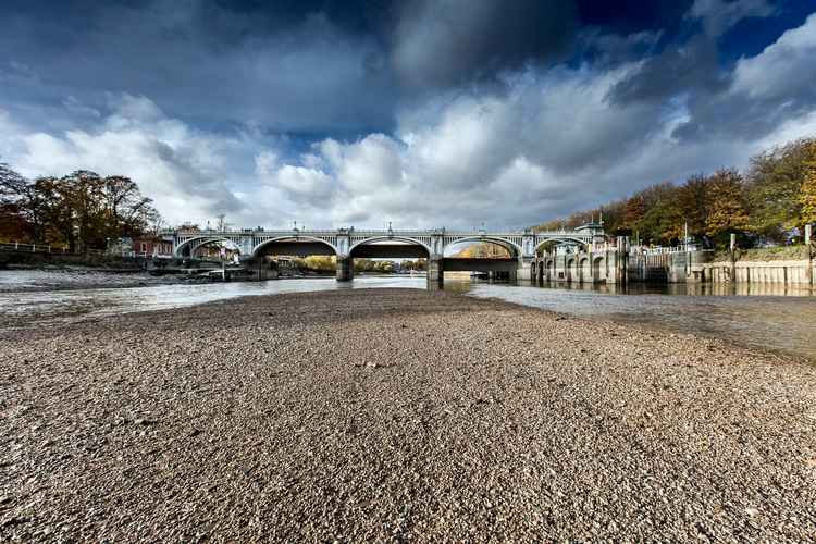 The dry weather of 2018 led to a highly exposed river floor